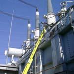 Bird Netting over electrical substation