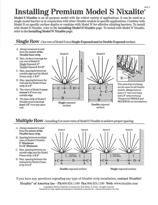 Installing  Bird Spikes