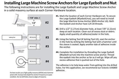 Machine Screw Anchors install diagram 1