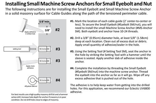 Machine Screw Anchors install diagram 2