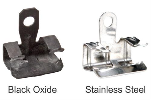 Black Oxide Flange Clips