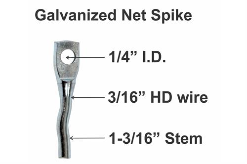 Galvanized Net Spike