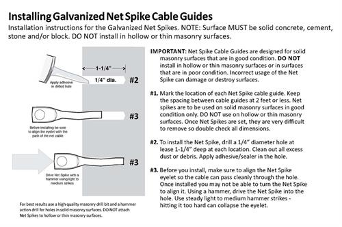 Galvanized Net Spike