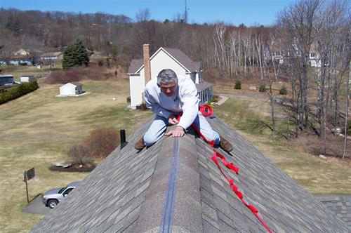 Electric Shock Tape being installed