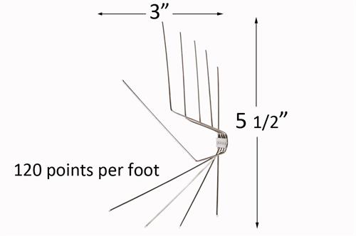 Nixalite Model W dimensions