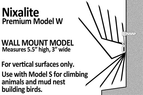 Nixalite Premium Model W Wall Mount Model Specs