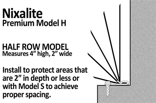 Nixalite Premium Model H Half Row Model Specs