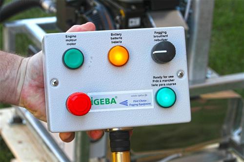 IGEBA U15 truck mounted fogger controls